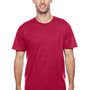 Hanes Mens X-Temp Moisture Wicking Short Sleeve Crewneck T-Shirt - Deep Red - Closeout
