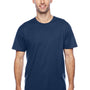 Hanes Mens X-Temp Moisture Wicking Short Sleeve Crewneck T-Shirt - Navy Blue - Closeout