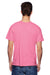 Hanes P4200 Mens X-Temp Moisture Wicking Short Sleeve Crewneck T-Shirt Heather Neon Pink Back