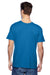 Hanes P4200 Mens X-Temp Moisture Wicking Short Sleeve Crewneck T-Shirt Heather Neon Blue Back