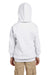 Hanes P473 Youth EcoSmart Print Pro XP Hooded Sweatshirt Hoodie White Back