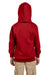 Hanes P473 Youth EcoSmart Print Pro XP Hooded Sweatshirt Hoodie Red Back