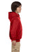 Hanes P473 Youth EcoSmart Print Pro XP Hooded Sweatshirt Hoodie Red Side