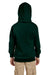 Hanes P473 Youth EcoSmart Print Pro XP Hooded Sweatshirt Hoodie Forest Green Back