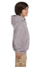 Hanes P473 Youth EcoSmart Print Pro XP Hooded Sweatshirt Hoodie Light Steel Grey Side
