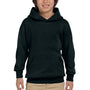 Hanes Youth EcoSmart Print Pro XP Pill Resistant Hooded Sweatshirt Hoodie - Black