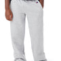 Champion Youth Power blend Open Bottom Fleece Sweatpants w/ Pockets - Light Steel Grey