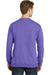 Port & Company PC098 Mens Beach Wash Fleece Crewneck Sweatshirt Amethyst Purple Back
