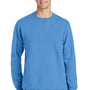Port & Company Mens Beach Wash Fleece Crewneck Sweatshirt - Blue Moon