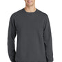 Port & Company Mens Beach Wash Fleece Crewneck Sweatshirt - Coal Grey