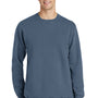 Port & Company Mens Beach Wash Fleece Crewneck Sweatshirt - Denim Blue
