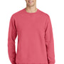Port & Company Mens Beach Wash Fleece Crewneck Sweatshirt - Fruit Punch Pink