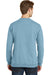 Port & Company PC098 Mens Beach Wash Fleece Crewneck Sweatshirt Mist Blue Back