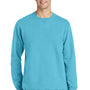 Port & Company Mens Beach Wash Fleece Crewneck Sweatshirt - Tidal Wave Blue