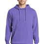 Port & Company Mens Beach Wash Fleece Hooded Sweatshirt Hoodie - Amethyst Purple