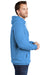 Port & Company PC098H Mens Beach Wash Fleece Hooded Sweatshirt Hoodie Blue Moon Side