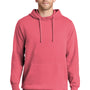 Port & Company Mens Beach Wash Fleece Hooded Sweatshirt Hoodie - Fruit Punch Pink