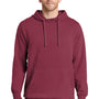 Port & Company Mens Beach Wash Fleece Hooded Sweatshirt Hoodie - Merlot Red