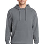 Port & Company Mens Beach Wash Fleece Hooded Sweatshirt Hoodie - Pewter Grey