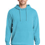Port & Company Mens Beach Wash Fleece Hooded Sweatshirt Hoodie - Tidal Wave Blue
