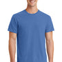 Port & Company Mens Beach Wash Short Sleeve Crewneck T-Shirt - Blue Moon