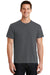 Port & Company PC099 Mens Beach Wash Short Sleeve Crewneck T-Shirt Coal Grey Front