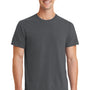 Port & Company Mens Beach Wash Short Sleeve Crewneck T-Shirt - Coal Grey