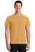 Port & Company PC099 Mens Beach Wash Short Sleeve Crewneck T-Shirt Dijon Yellow Front