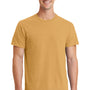 Port & Company Mens Beach Wash Short Sleeve Crewneck T-Shirt - Dijon Yellow