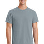 Port & Company Mens Beach Wash Short Sleeve Crewneck T-Shirt - Dove Grey
