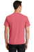 Port & Company PC099 Mens Beach Wash Short Sleeve Crewneck T-Shirt Fruit Punch Pink Back