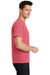 Port & Company PC099 Mens Beach Wash Short Sleeve Crewneck T-Shirt Fruit Punch Pink Side