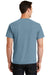 Port & Company PC099 Mens Beach Wash Short Sleeve Crewneck T-Shirt Mist Blue Back