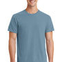 Port & Company Mens Beach Wash Short Sleeve Crewneck T-Shirt - Mist Blue