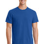 Port & Company Mens Beach Wash Short Sleeve Crewneck T-Shirt - Neon Blue - Closeout