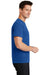 Port & Company PC099 Mens Beach Wash Short Sleeve Crewneck T-Shirt Neon Blue Side