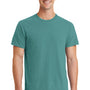 Port & Company Mens Beach Wash Short Sleeve Crewneck T-Shirt - Peacock Green