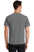 Port & Company PC099 Mens Beach Wash Short Sleeve Crewneck T-Shirt Pewter Grey Back