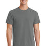 Port & Company Mens Beach Wash Short Sleeve Crewneck T-Shirt - Pewter Grey