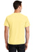 Port & Company PC099 Mens Beach Wash Short Sleeve Crewneck T-Shirt Popcorn Yellow Back
