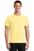 Port & Company PC099 Mens Beach Wash Short Sleeve Crewneck T-Shirt Popcorn Yellow Front
