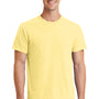 Port & Company Mens Beach Wash Short Sleeve Crewneck T-Shirt - Popcorn Yellow