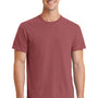 Port & Company Mens Beach Wash Short Sleeve Crewneck T-Shirt - Red Rock