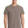 Port & Company Mens Beach Wash Short Sleeve Crewneck T-Shirt - Taupe - Closeout