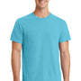 Port & Company Mens Beach Wash Short Sleeve Crewneck T-Shirt - Tidal Wave Blue