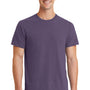 Port & Company Mens Beach Wash Short Sleeve Crewneck T-Shirt - Vintage Plum Purple
