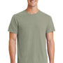 Port & Company Mens Beach Wash Short Sleeve Crewneck T-Shirt - Walnut