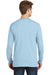 Port & Company PC099LS Mens Beach Wash Long Sleeve Crewneck T-Shirt Glacier Blue Back