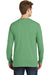 Port & Company PC099LS Mens Beach Wash Long Sleeve Crewneck T-Shirt Safari Green Back