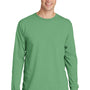 Port & Company Mens Beach Wash Long Sleeve Crewneck T-Shirt - Safari Green